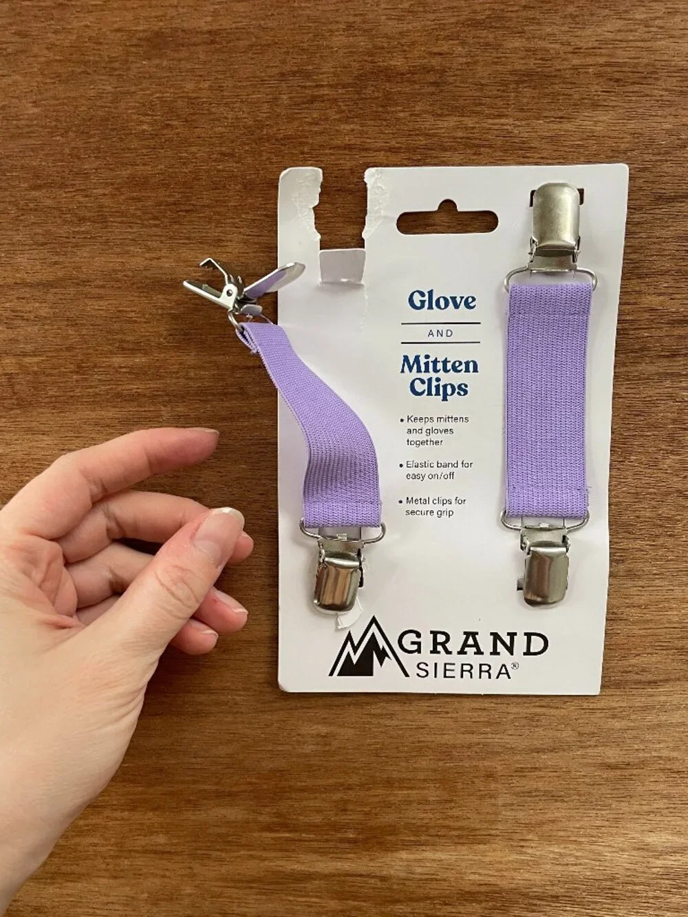 Grand Sierra Glove and Mitten Clips, purple